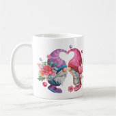 愛らしい格言カップルのバレンタインデーコーヒーマグ コーヒーマグカップ (左)