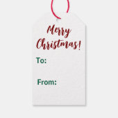 愛らしい格言サンタクリスマス ギフトタグ (裏面)