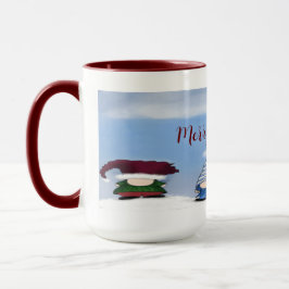 愛らしい格言ポーズツートーンコーヒーマグ マグカップ