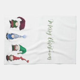 愛らしい格言ポーズ キッチンタオル