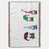 愛らしい格言ポーズ スローブランケット (正面縦)