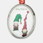 愛らしい格言ポーズ メタルオーナメント (左)