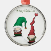 愛らしい格言ポーズ メタルオーナメント (正面)