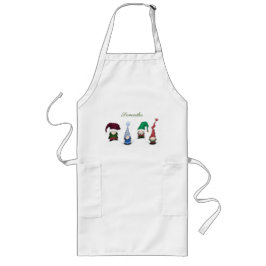 愛らしい格言ポーズ ロングエプロン