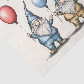 愛らしい格言誕生日イラストレーションとバルーン 薄葉紙 (詳細)