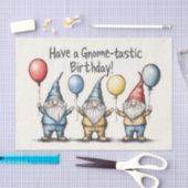 愛らしい格言誕生日イラストレーションとバルーン 薄葉紙 (クラフト)