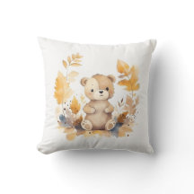 愛らしい森の友人：ベビーの熊葉の