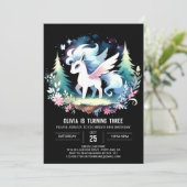 愛らしい森の馬誕生日 招待状 (スタンド正面)