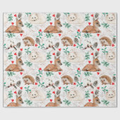 愛らしい森クリッターの包装紙 ラッピングペーパー (フラット)