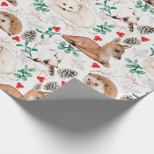 愛らしい森クリッターの包装紙 ラッピングペーパー (角)