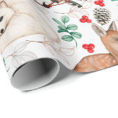 愛らしい森クリッターの包装紙 ラッピングペーパー (ロールコーナー)