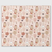 愛らしい森林保護運動 ラッピングペーパー (フラット)