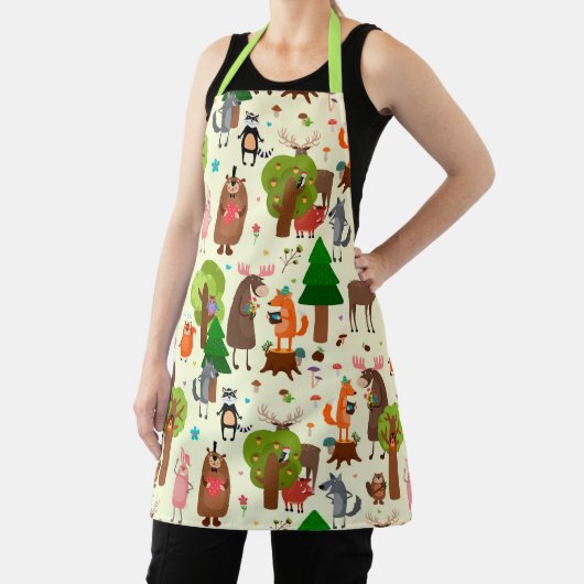 愛らしい森林動物 エプロン (インサイチュ)