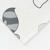 愛らしい森林動物 フリースブランケット (角)