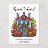 愛らしい植民地時代の故郷の動きの発表 ポストカード (正面)