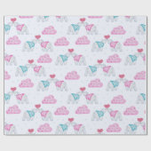 愛らしい極性ベアズラッピング紙 ラッピングペーパー (フラット)