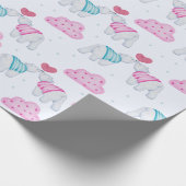 愛らしい極性ベアズラッピング紙 ラッピングペーパー (角)