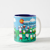 愛らしい歯科治療 ツートーンマグカップ (正面右)