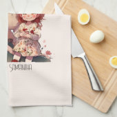 愛らしい母と娘の絆(13) キッチンタオル (四つ折り)