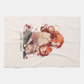 愛らしい母と娘の絆(13) キッチンタオル (横)