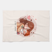 愛らしい母と娘の絆(14) キッチンタオル (横)