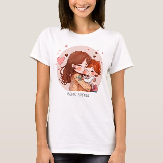 愛らしい母と娘の絆(14) Tシャツ (正面)