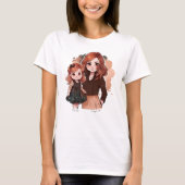 愛らしい母と娘の絆(2) Tシャツ (正面)