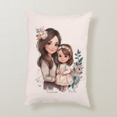 愛らしい母と娘の絆(3) アクセントクッション (裏面(縦))