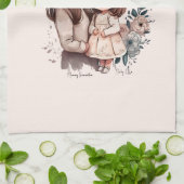 愛らしい母と娘の絆(3) キッチンタオル (折り畳み)