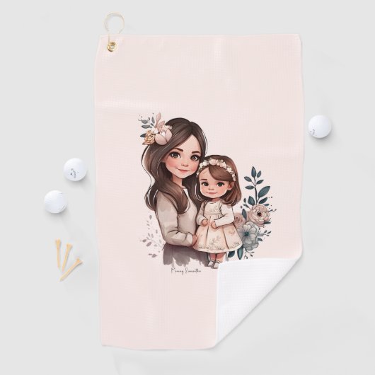 愛らしい母と娘の絆(3) ゴルフタオル (インサイチュ)