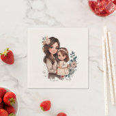 愛らしい母と娘の絆(3) スタンダードカクテルナプキン (インサイチュ)