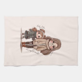 愛らしい母と娘の絆(5) キッチンタオル (横)