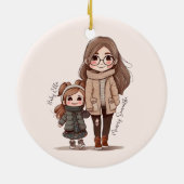 愛らしい母と娘の絆(5) セラミックオーナメント (裏面)