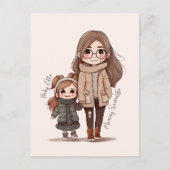 愛らしい母と娘の絆(5) ポストカード (正面)