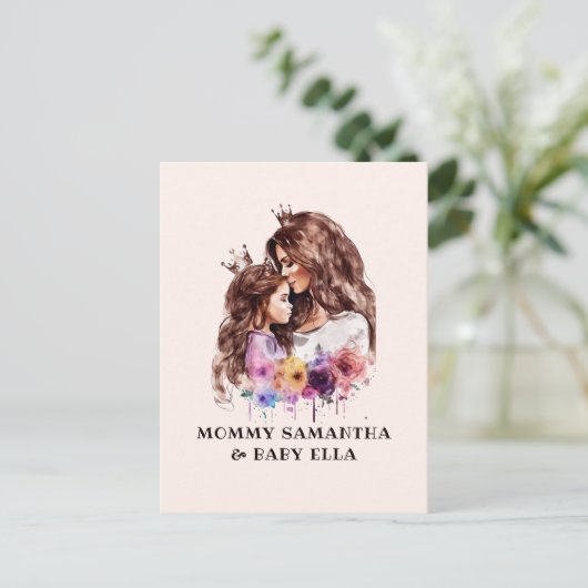 愛らしい母と娘の絆(8) ポストカード (スタンド正面)