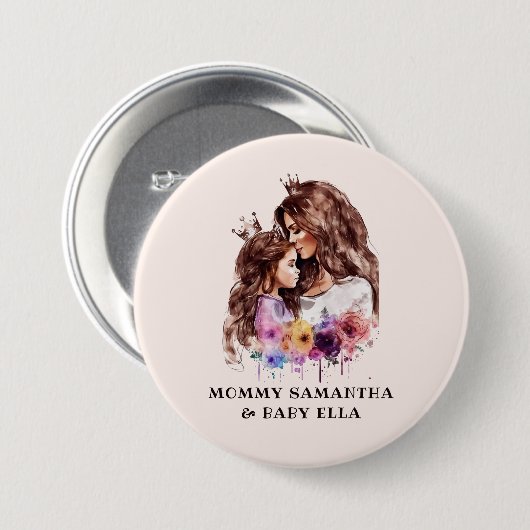 愛らしい母と娘の絆(8) 缶バッジ (正面&裏面)