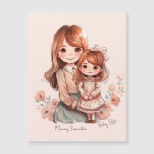 愛らしい母と娘絆 (正面)