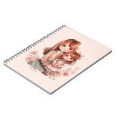 愛らしい母と娘絆 ノートブック (左側)