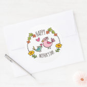 愛らしい母の日のシール ラウンドシール (封筒)