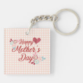 愛らしい母の日 |キーチェーン キーホルダー (裏面)