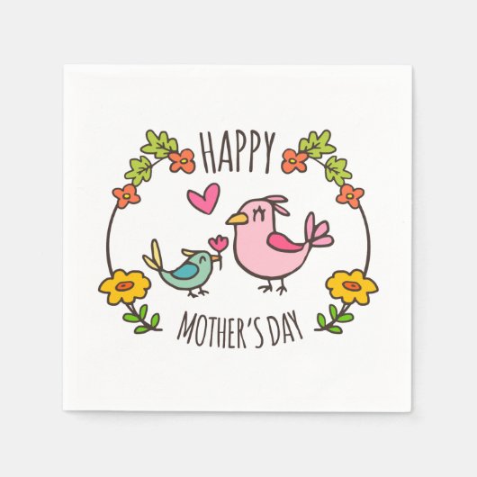 愛らしい母の日 | ナプキン スタンダードカクテルナプキン (正面)