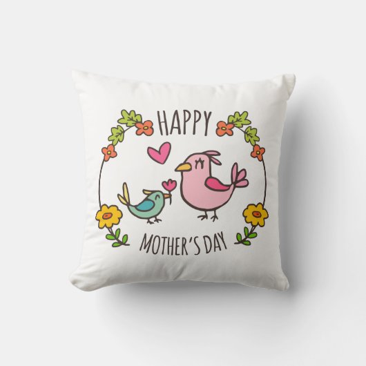 愛らしい母の日 |装飾用クッション クッション (正面)