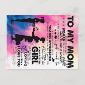 愛らしい母への手紙 |母への素敵な贈り物 案内ポストカード (正面)