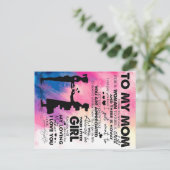 愛らしい母への手紙 |母への素敵な贈り物 案内ポストカード (スタンド正面)