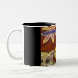 愛らしい毛皮で覆われた猫のコーヒー・マグ ツートーンマグカップ