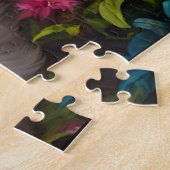 愛らしい毛羽立ったサモイの子犬たち、地球の平和 ジグソーパズル (側面)