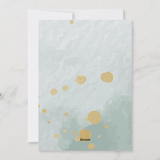 愛らしい水の色の柴犬 シーズンカード (裏面)