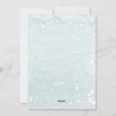 愛らしい水の色ハスキークリスマス シーズンカード (裏面)