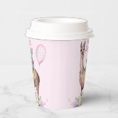 愛らしい水の色ラマ紙カップ 紙コップ (右)