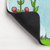 愛らしい水彩ドードルフラワーマウスパッド マウスパッド (コーナー)